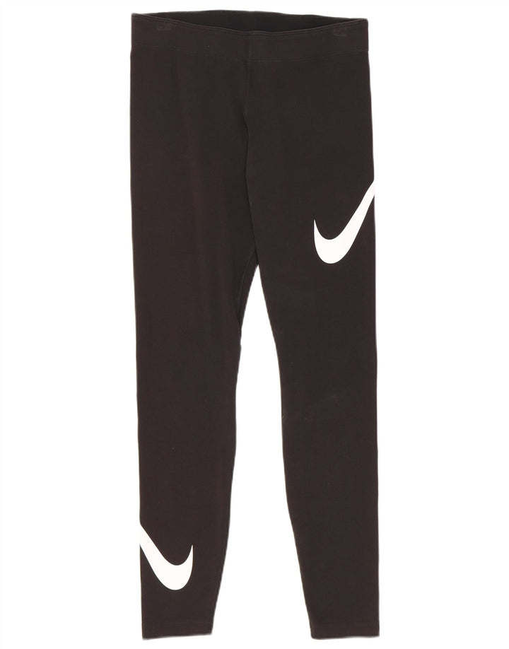 Leggings grafici Nike da donna UK 12 medio nero