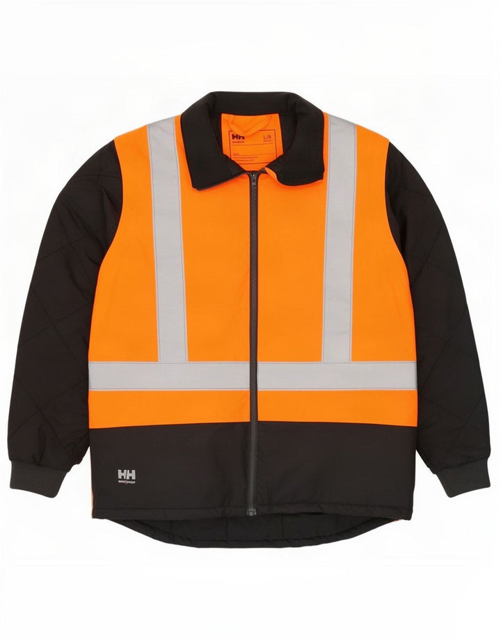 Giacca imbottita da lavoro da uomo Helly Hansen UK 40 Large Orange Colourblock