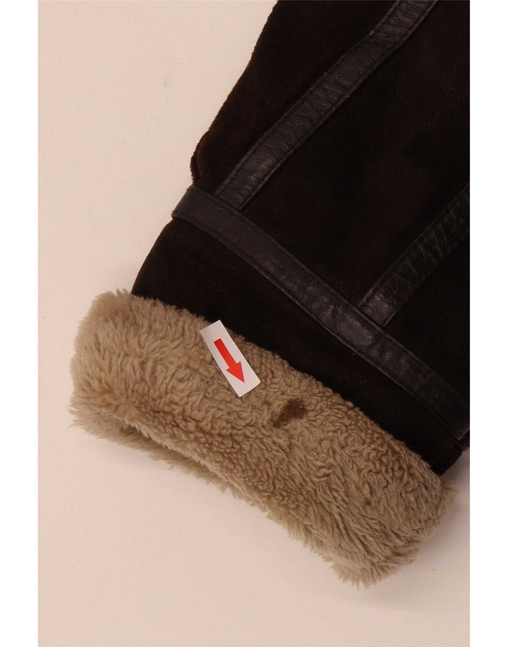Giacca in pelle Sherpa da uomo Conbipel UK 40 grande marrone
