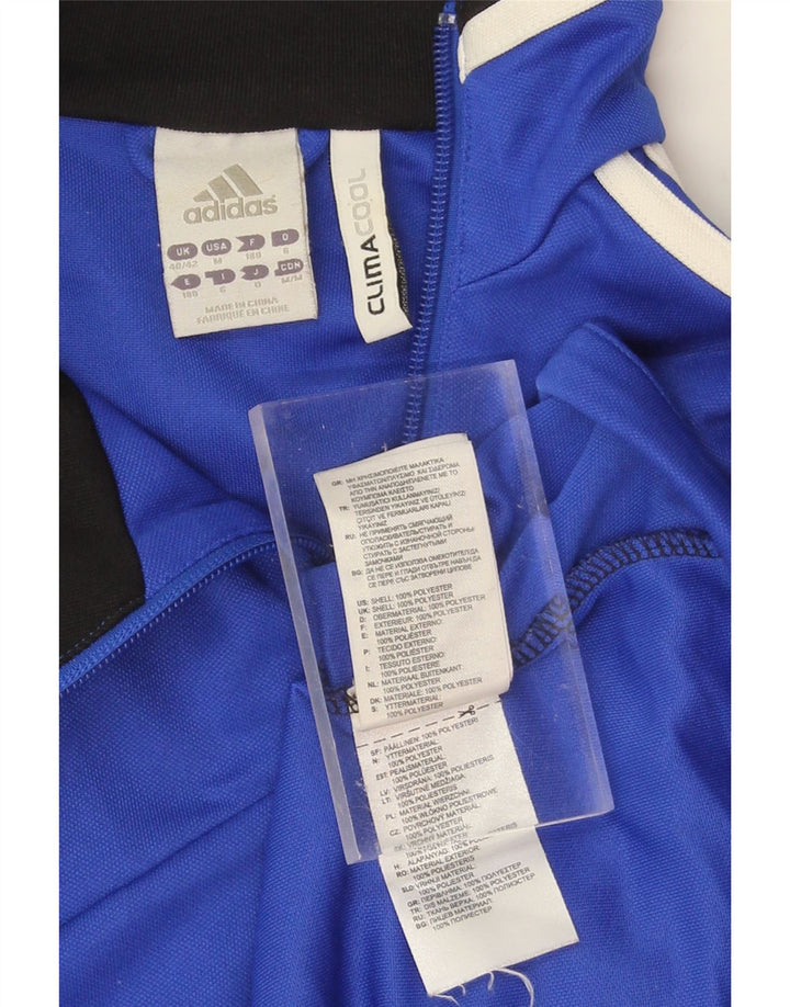 ADIDAS Mens Climacool Pullover Tracksuit Top UK 40/42 Medium Blue Vintage Adidas and Second-Hand Adidas from Messina Hembry 