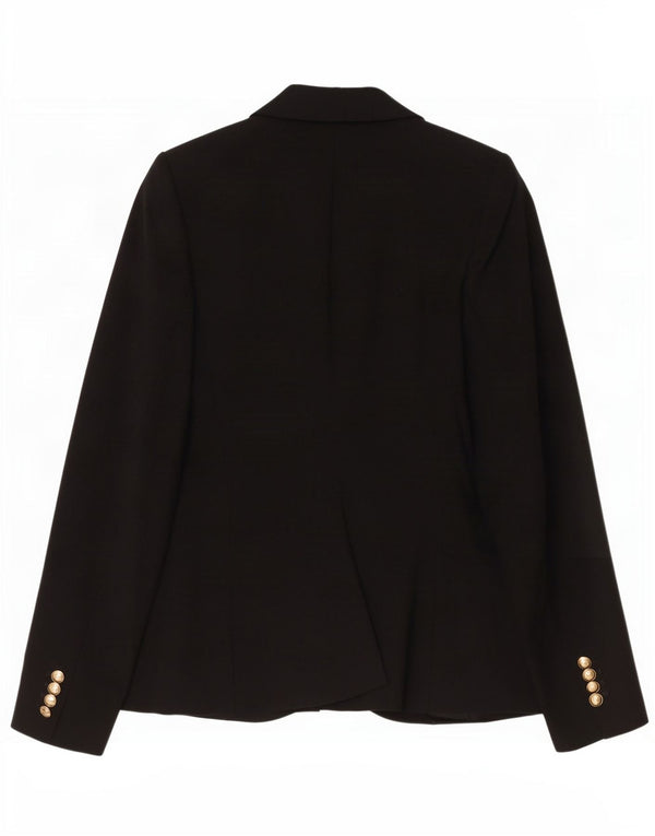 Giacca blazer a 1 bottone da donna Zara UK 10 piccola in poliestere nero