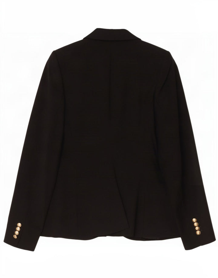 Giacca blazer a 1 bottone da donna Zara UK 10 piccola in poliestere nero