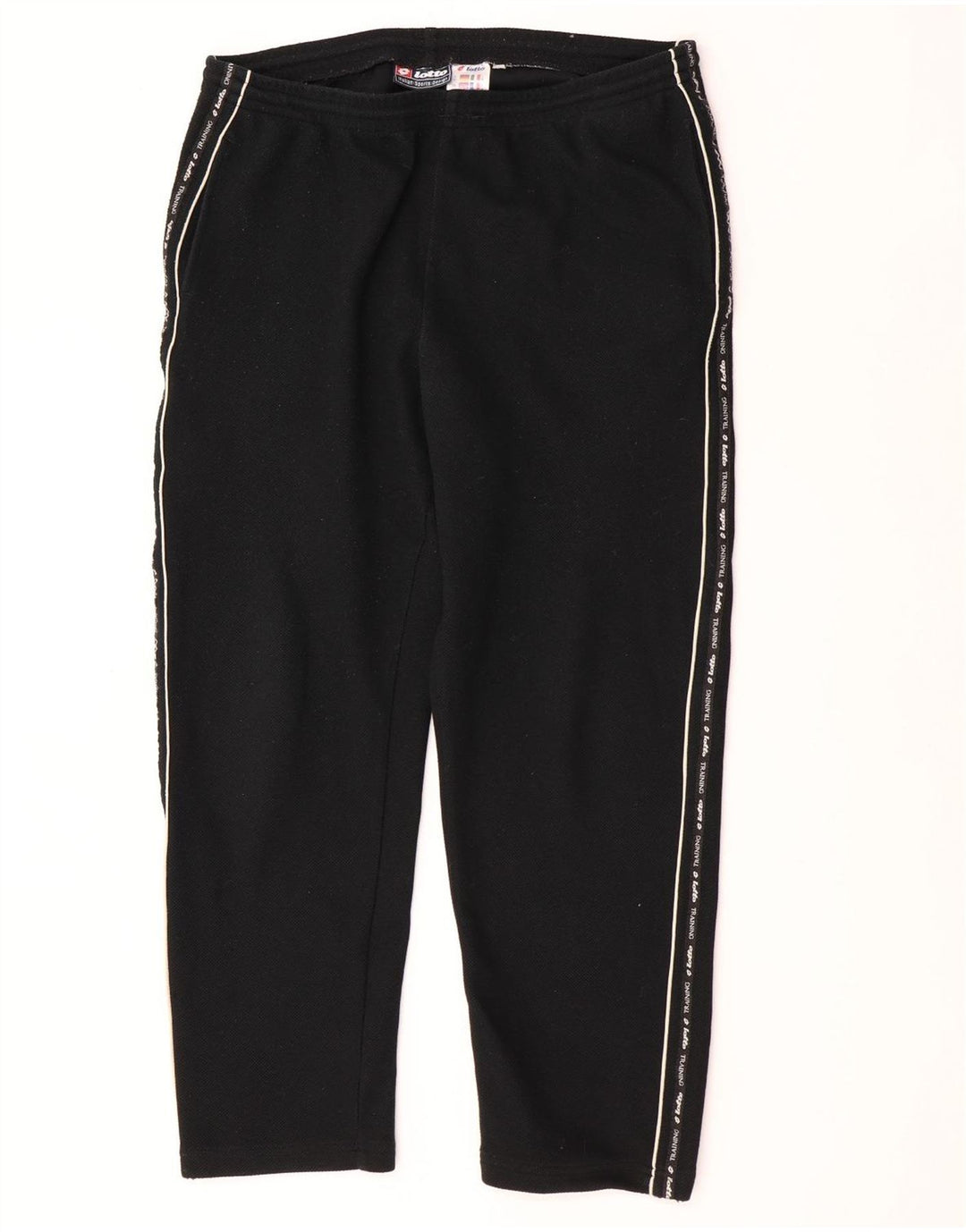Pantaloni da tuta con grafica da uomo Lotto UK 40/42 Large Nero Poliestere