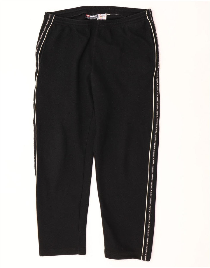 Pantaloni da tuta con grafica da uomo Lotto UK 40/42 Large Nero Poliestere