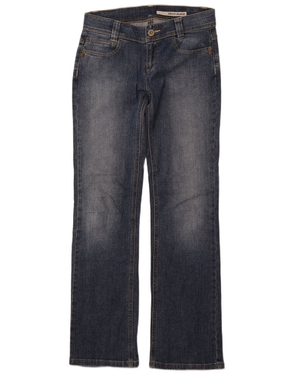 Jeans dritti da donna DKNY US 4 piccoli W28 L31 cotone blu