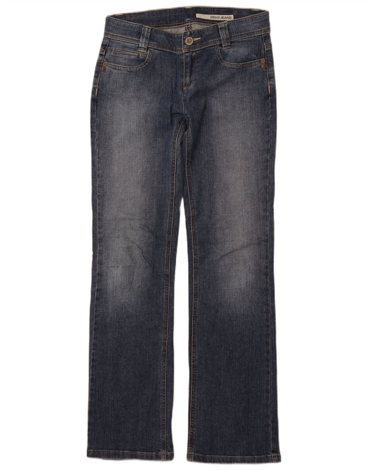 Jeans dritti da donna DKNY US 4 piccoli W28 L31 cotone blu