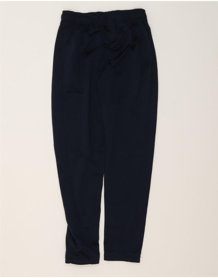 Pantaloni della tuta da ragazzo ADIDAS 11-12 anni in poliestere blu navy
