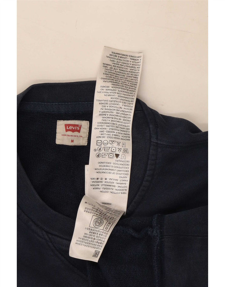 Levi's Felpa da uomo in cotone medio blu navy