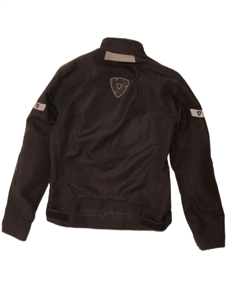 Giacca da corsa grafica da uomo REVIT UK 36 piccola poliestere nera