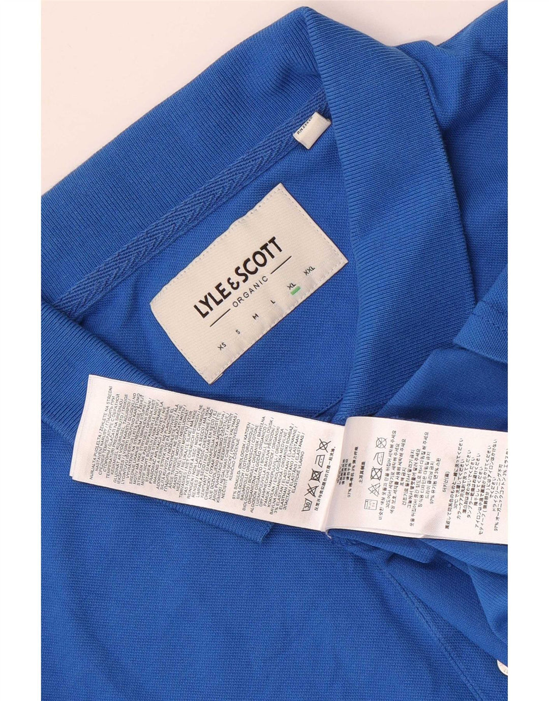 Polo da uomo Lyle & Scott XL in cotone blu