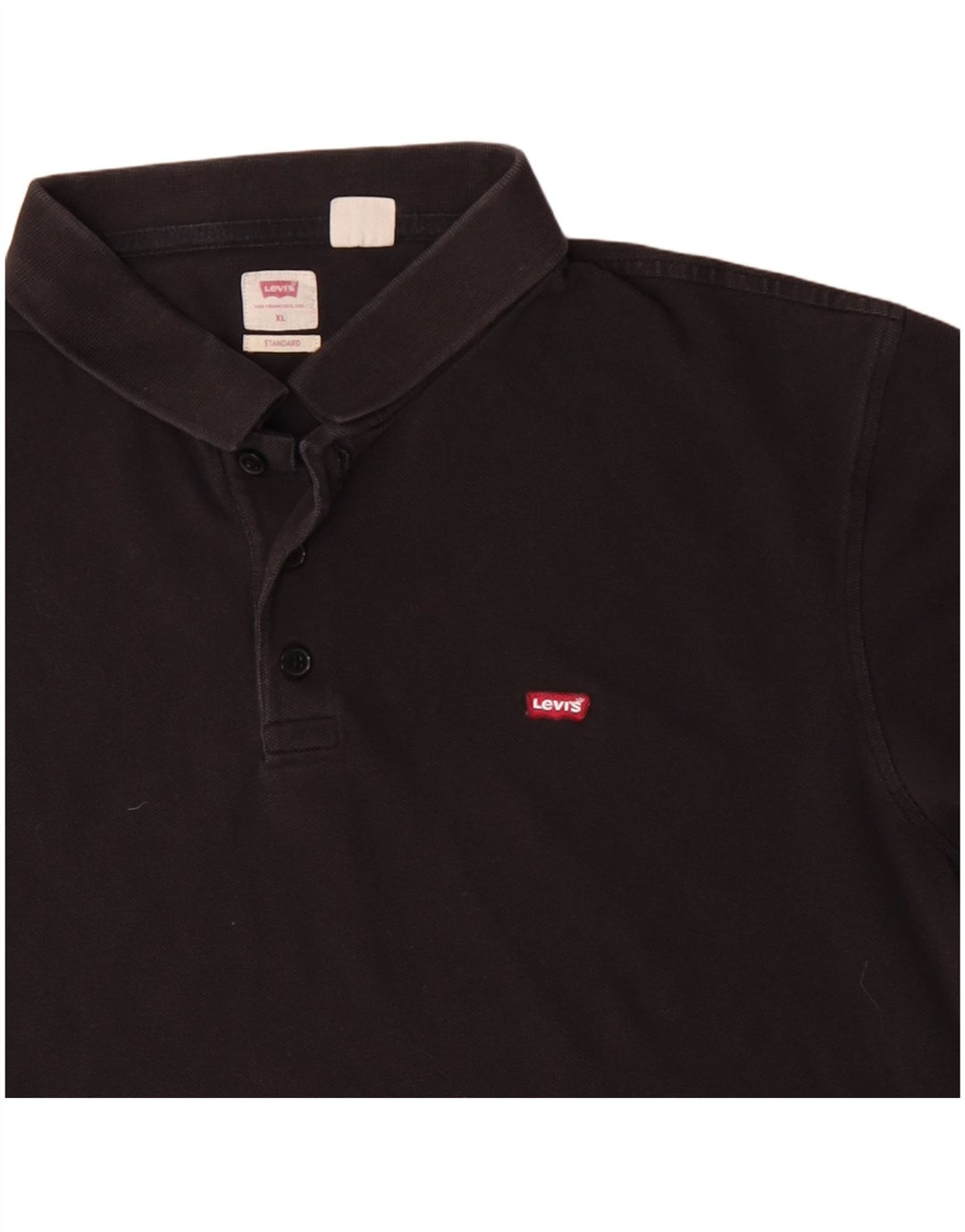 Polo LEVI'S da uomo vestibilità standard XL in cotone nero
