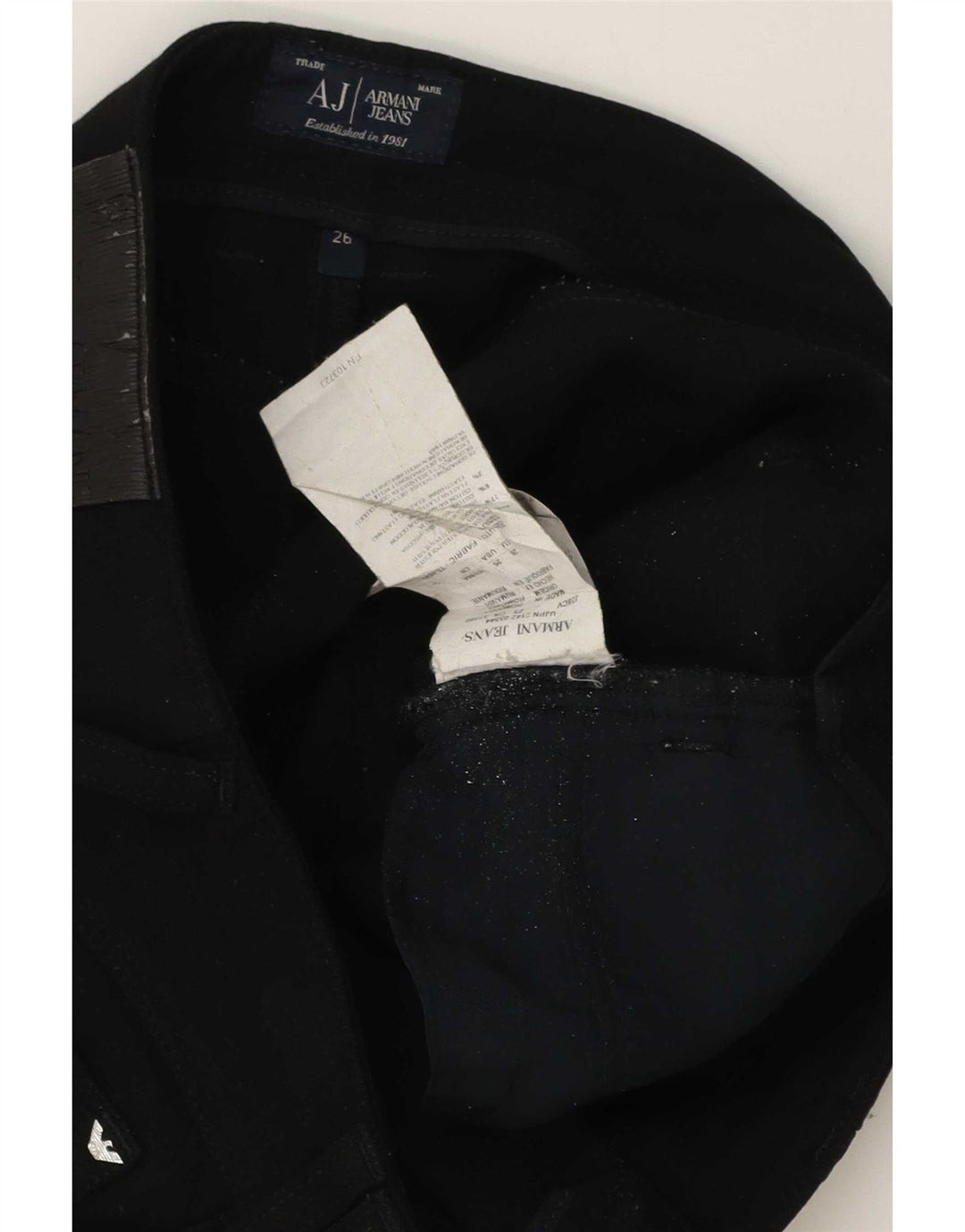 Jeans skinny da donna Armani W26 L31 poliestere nero