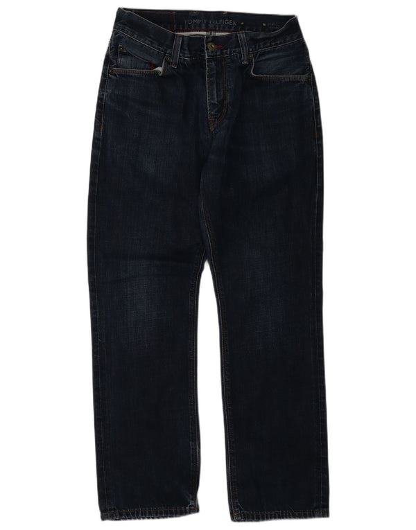 Tommy Hilfiger Uomo Mercer Straight Jeans W28 L30 Blu Navy Cotone