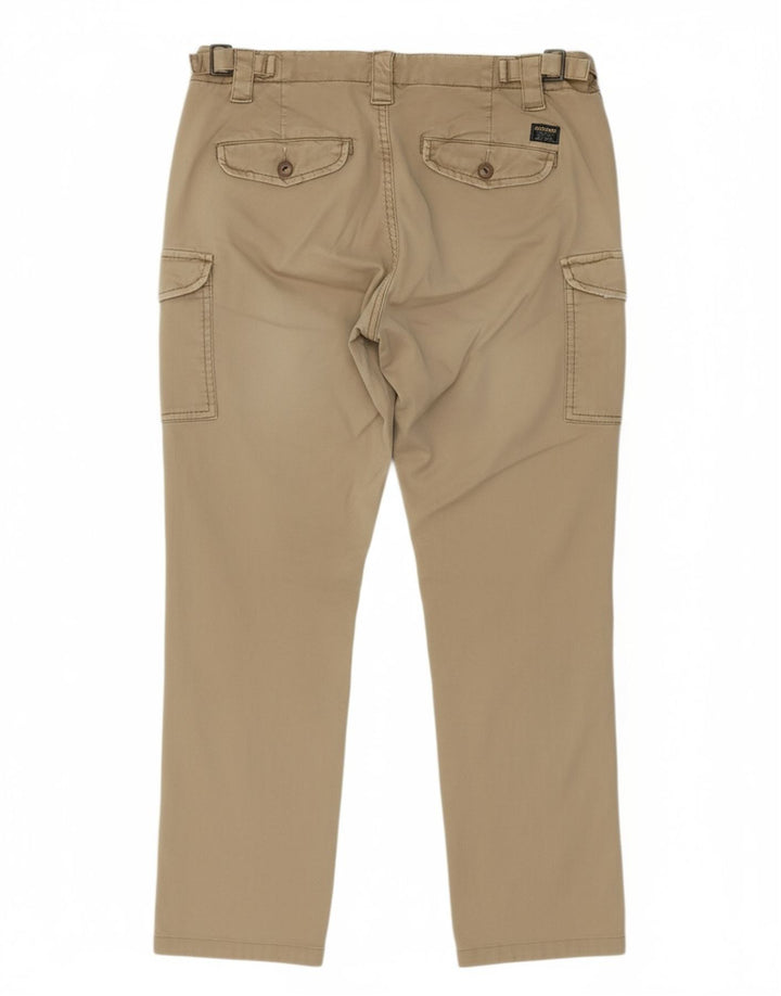 BLAUER Mens Straight Cargo Trousers  W31 L28 Beige Cotton