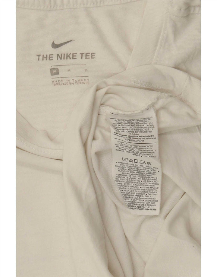 T-shirt Nike Air Graphic da uomo in cotone bianco medio