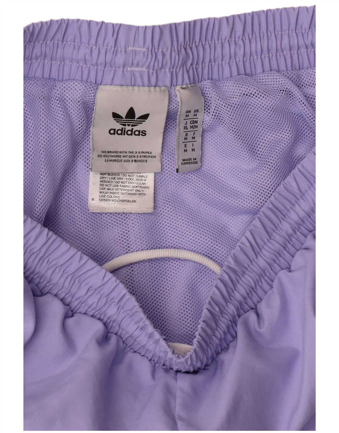 Pantaloncini sportivi da uomo ADIDAS poliestere viola medio