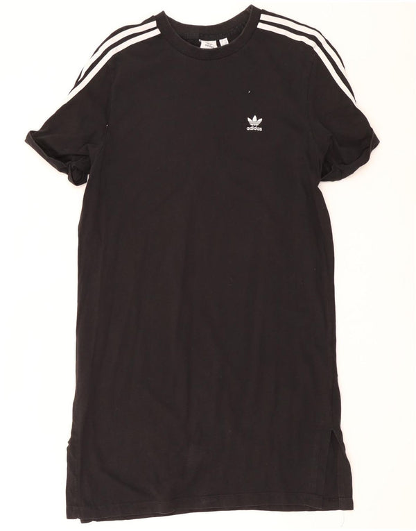 Abito t-shirt da donna Adidas UK 14 cotone nero medio