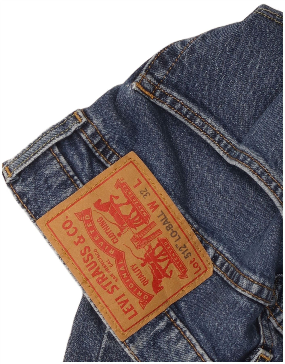 Levi's Uomo 512 Jeans affusolati slim W32 L31 Blu
