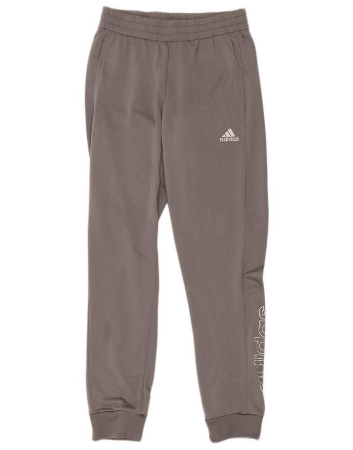 Pantaloni da tuta grafica da uomo Adidas Joggers piccoli in poliestere grigio
