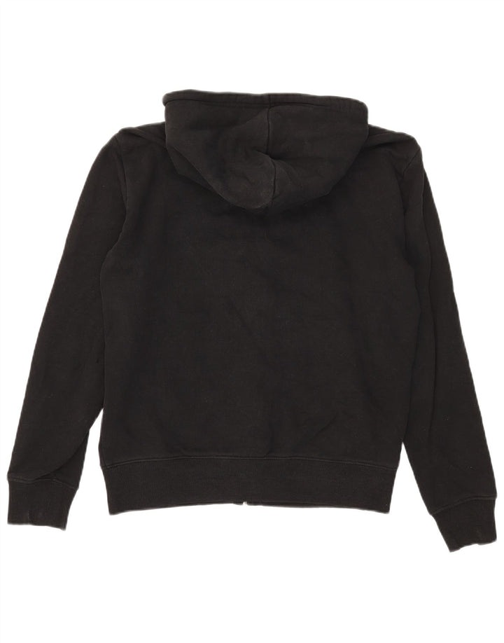 Maglione con cappuccio e zip da uomo Marks & Spencer in cotone nero medio