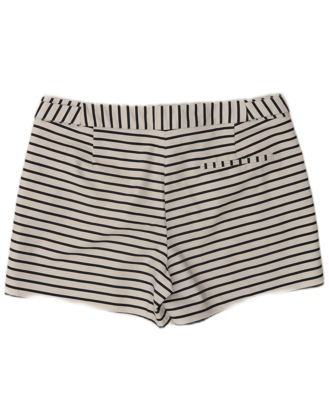 Pantaloncini casual da donna Zara medi W28 in cotone a righe bianche