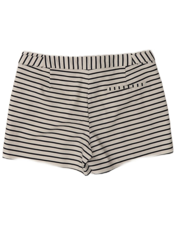 Pantaloncini casual da donna Zara medi W28 in cotone a righe bianche