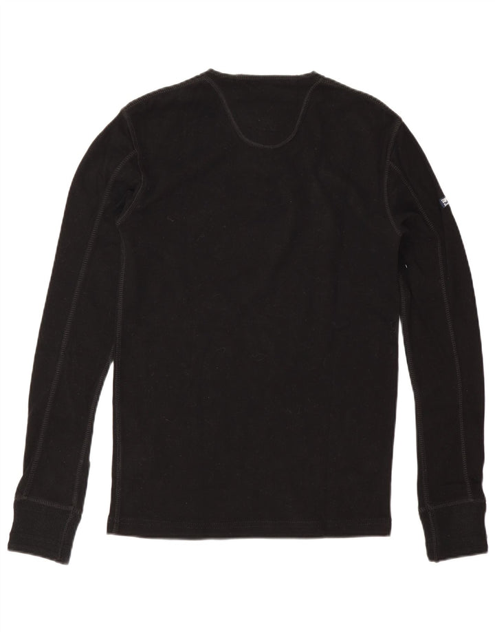 Top da uomo a manica lunga Superdry Small nero