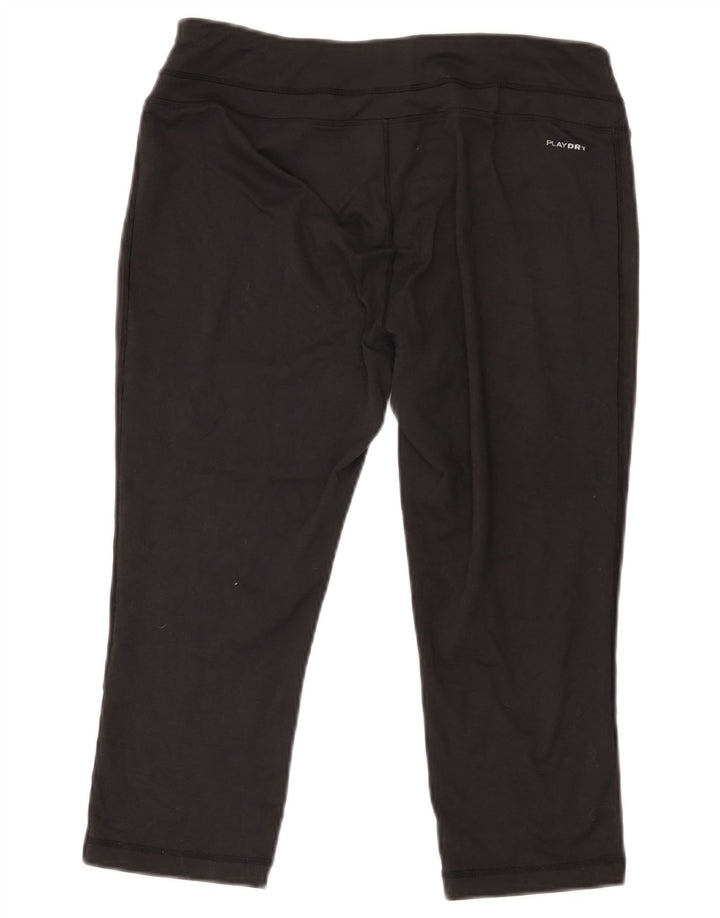 Leggings Capri da donna REEBOK UK 14 grande poliestere nero