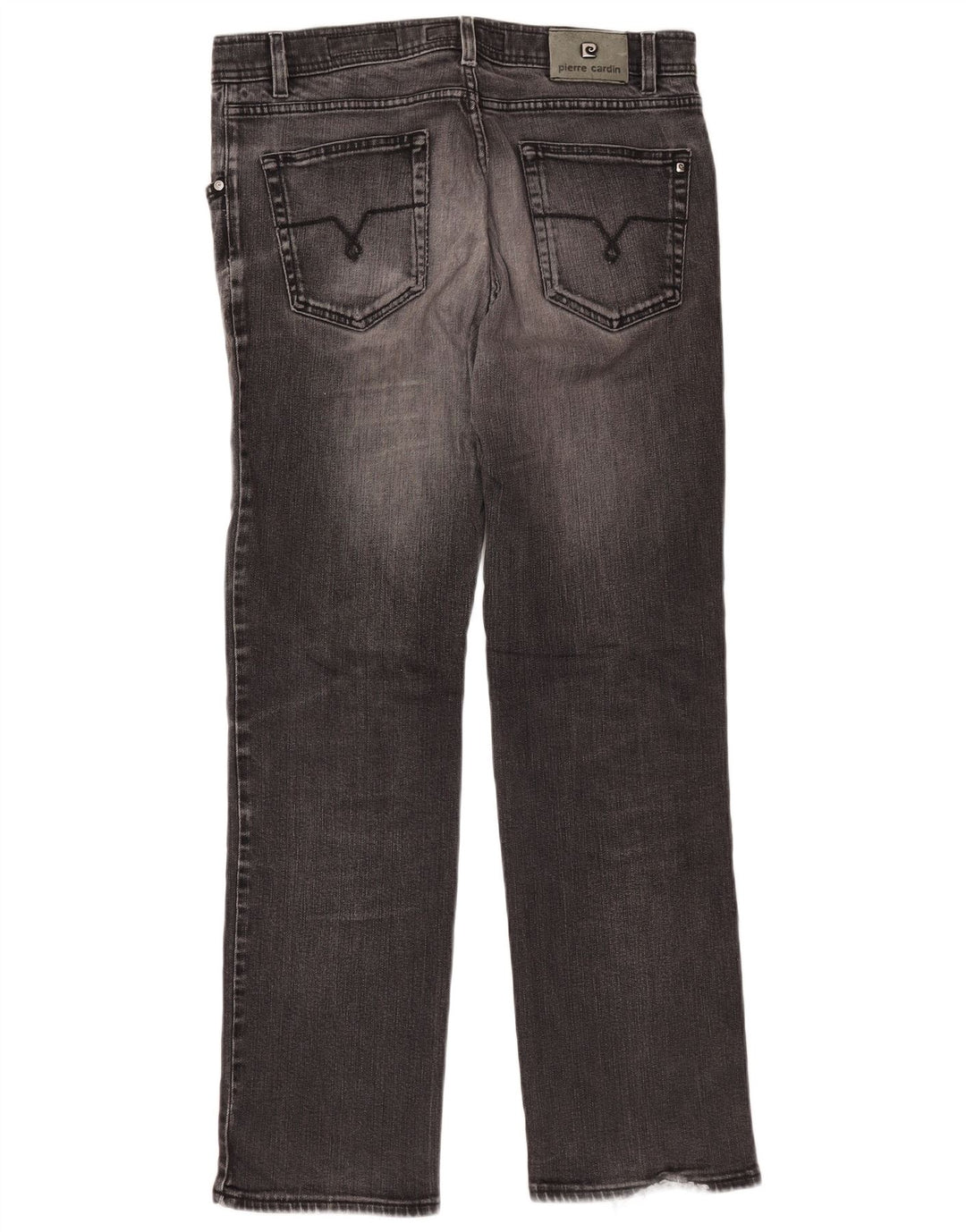 PIERRE CARDIN Jeans dritti da uomo W36 L32 Cotone grigio