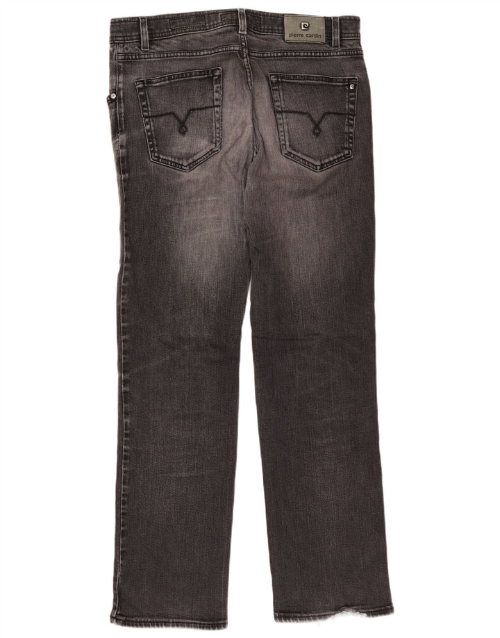 PIERRE CARDIN Jeans dritti da uomo W36 L32 Cotone grigio