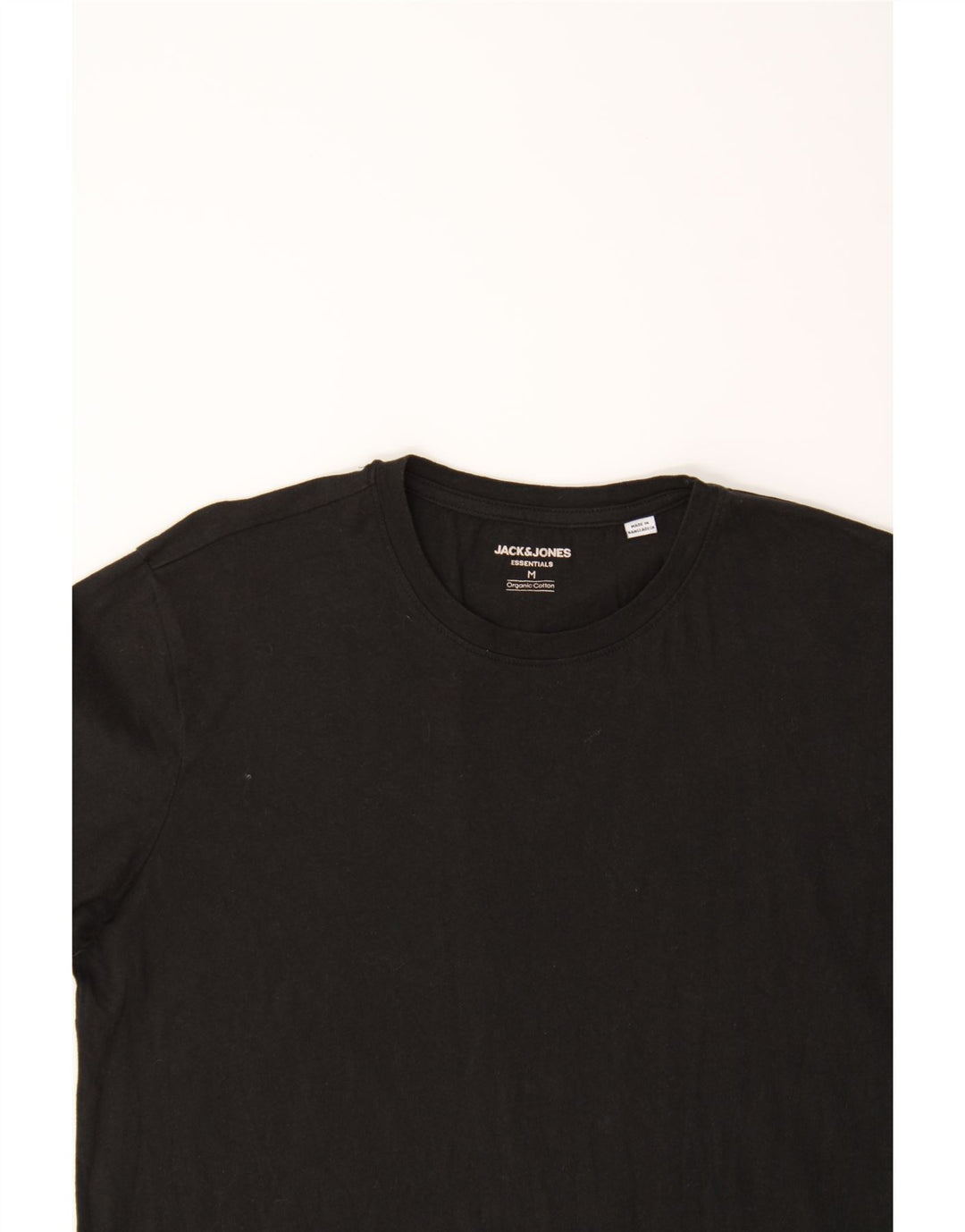 JACK & JONES Mens T-Shirt Top Medium Black Cotton Vintage Jack & Jones and Second-Hand Jack & Jones from Messina Hembry 