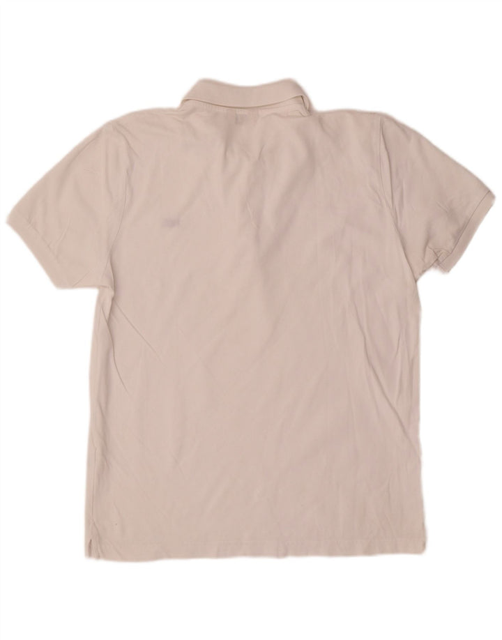 Polo da uomo Rifle in cotone bianco medio