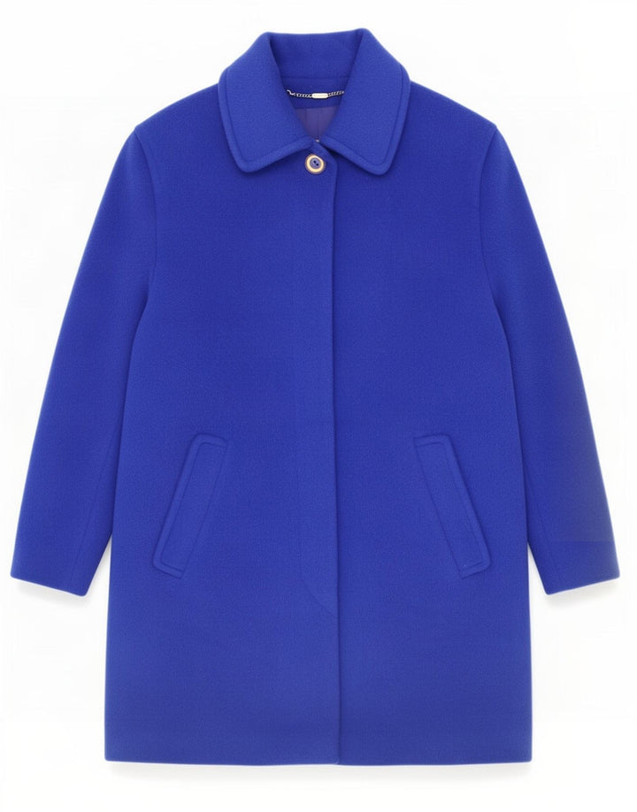 Soprabito oversize da donna Viyella UK 12 Mohair blu medio