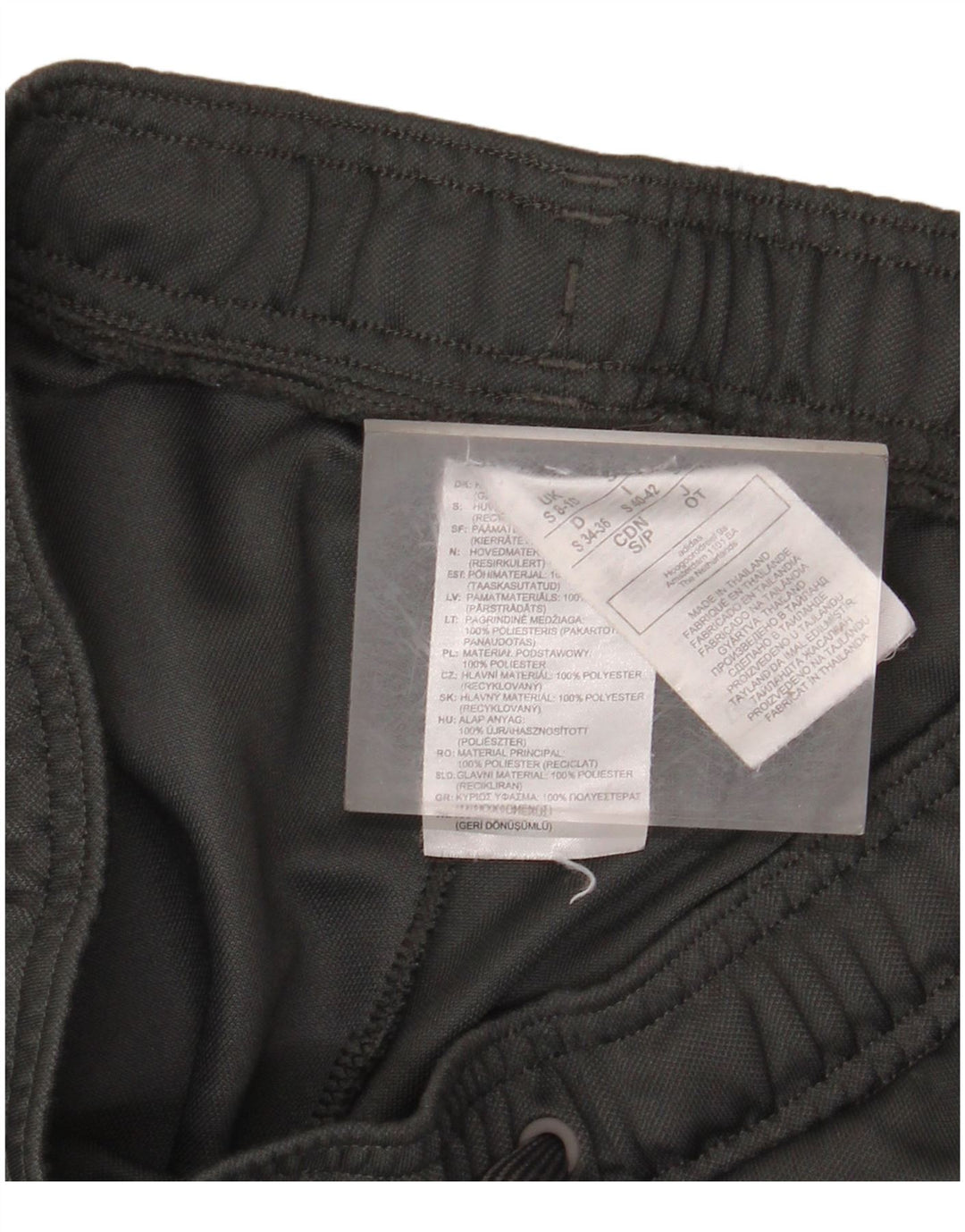 Pantaloni da tuta da donna ADIDAS UK 8/10 Small Grigio Poliestere