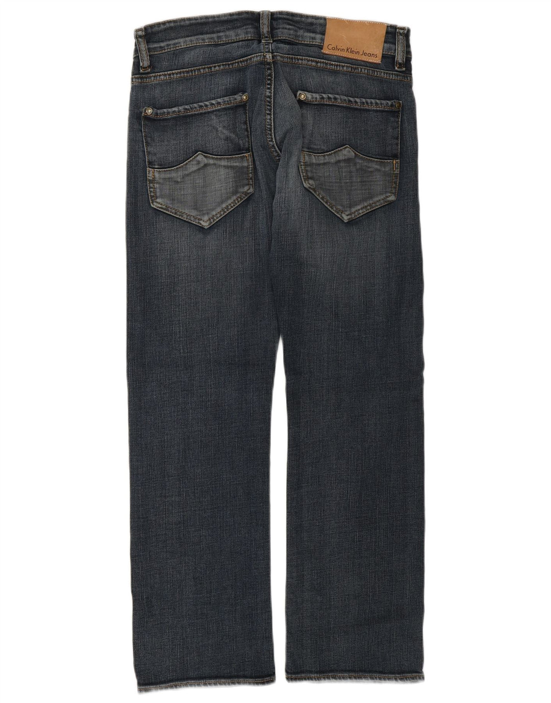 CALVIN KLEIN Jeans dritti da donna W30 L27 cotone blu