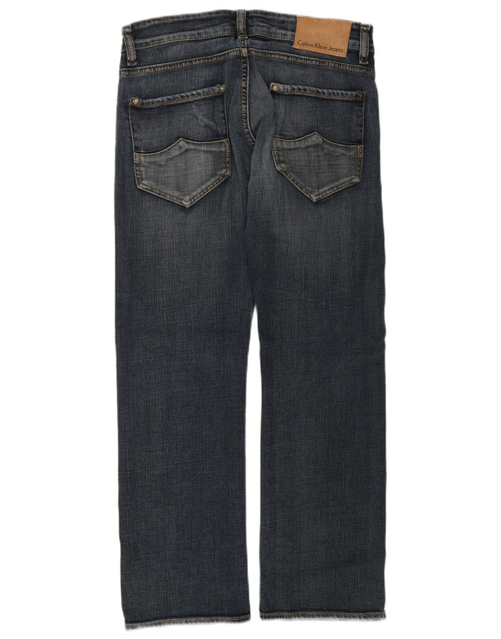 CALVIN KLEIN Jeans dritti da donna W30 L27 cotone blu