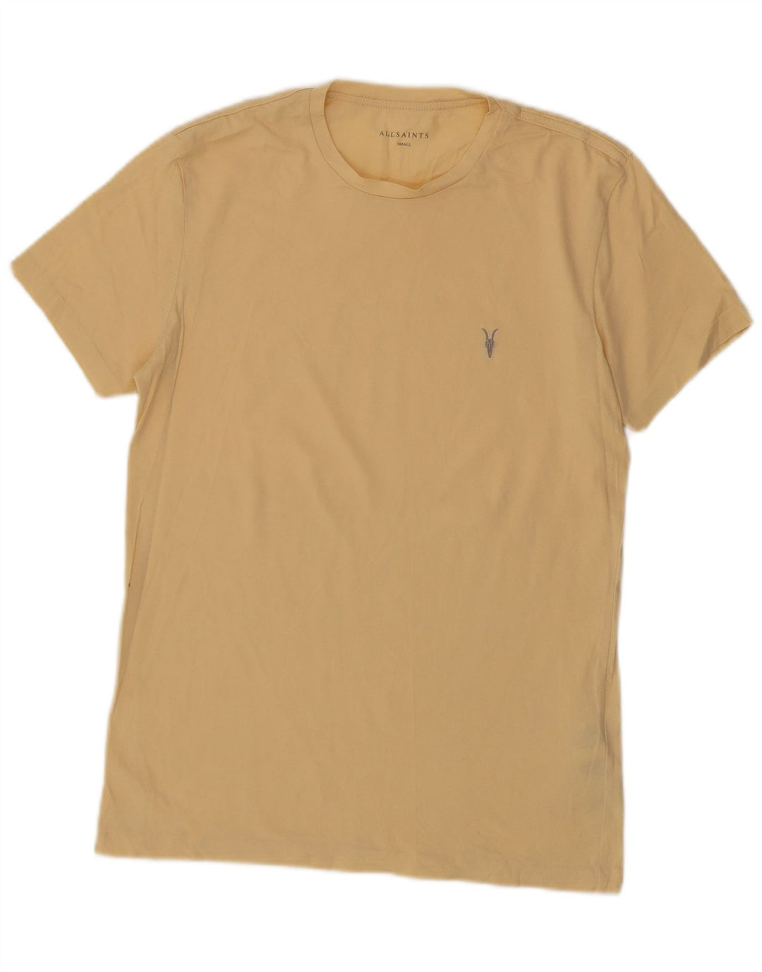 Maglietta da uomo All Saints Top piccola in cotone giallo
