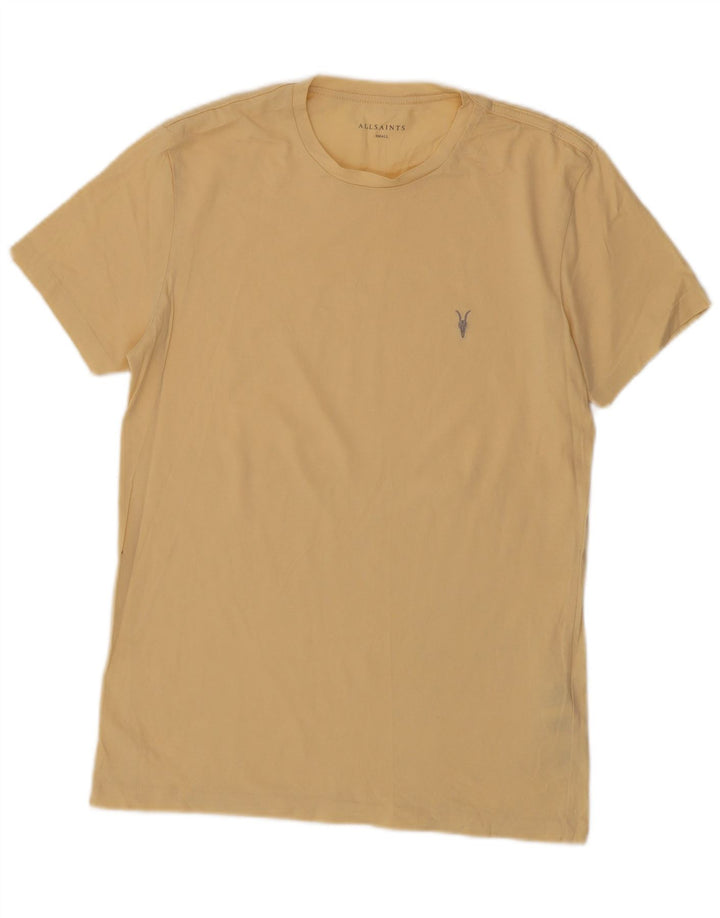 Maglietta da uomo All Saints Top piccola in cotone giallo