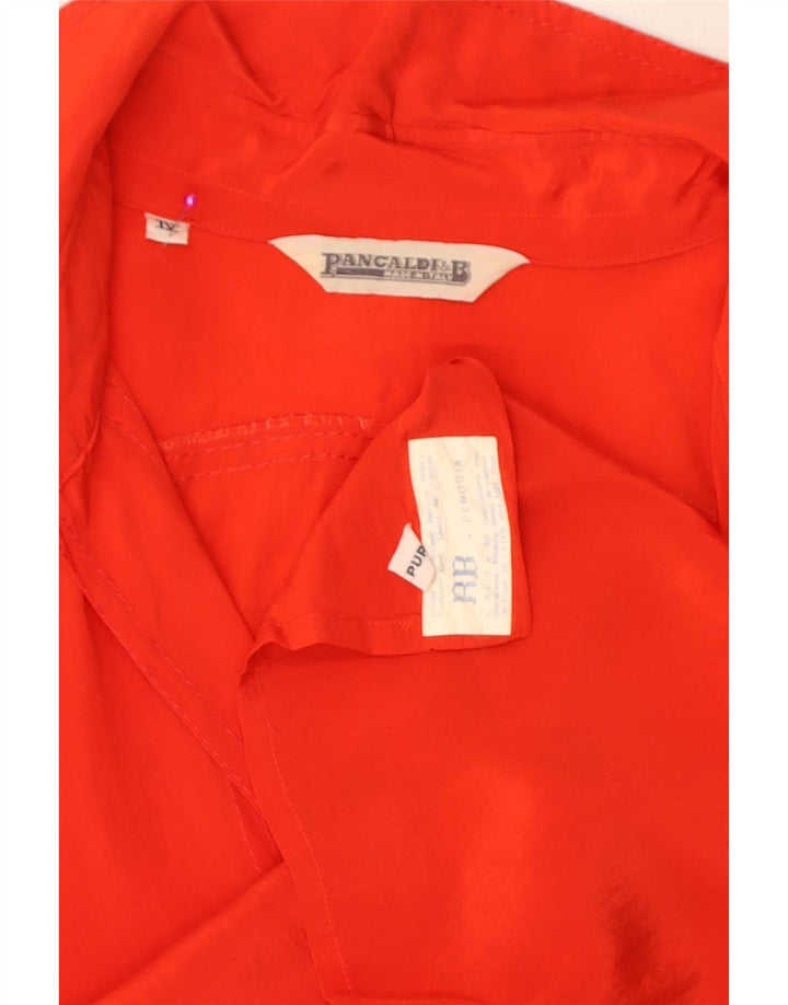 Camicia da donna vestibilità regolare a maniche lunghe Pancaldi grande rossa