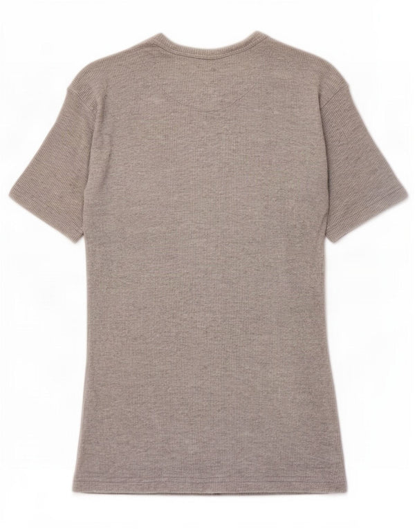 T-shirt vintage da uomo grande grigia