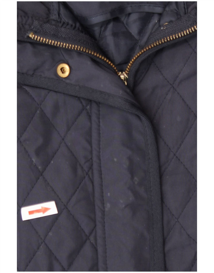 Giacca trapuntata da donna Zara UK 16 grande blu navy