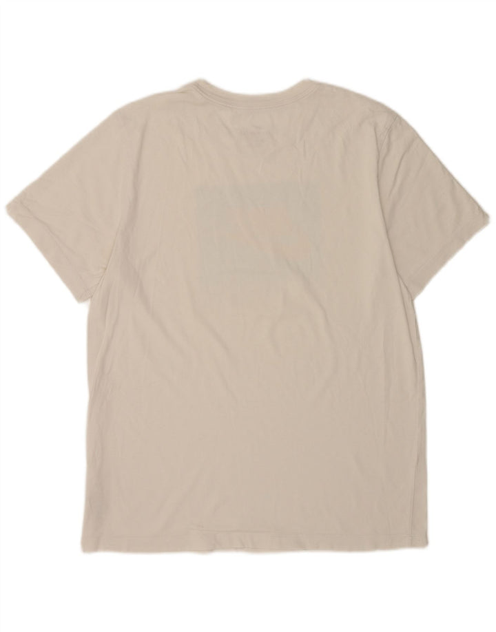 T-shirt grafica da uomo Nike Top grande in cotone bianco
