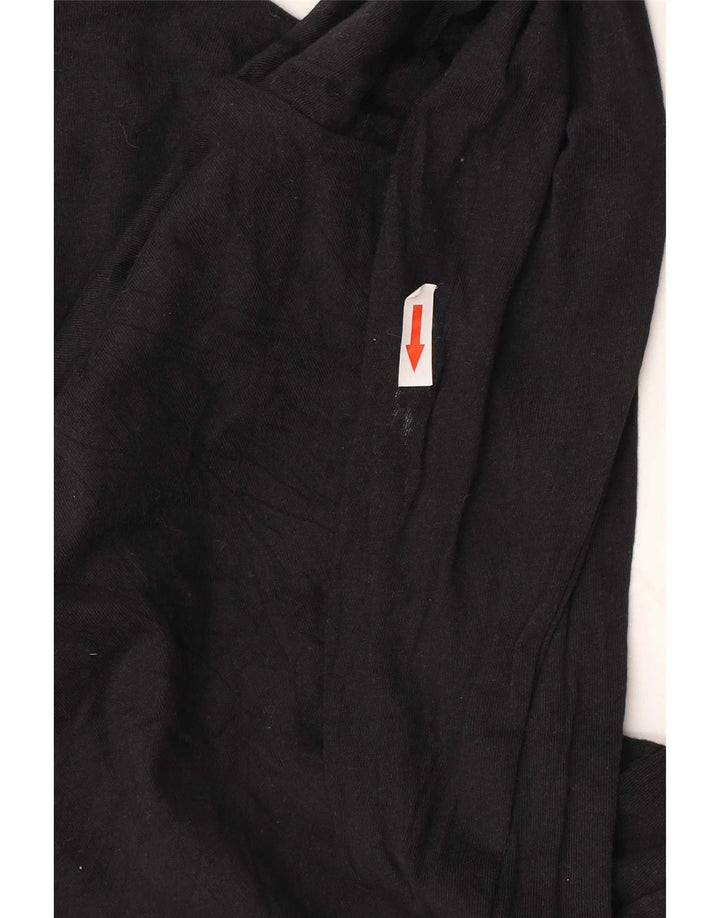 Adidas Maglietta grafica da uomo a manica lunga piccola in cotone nero