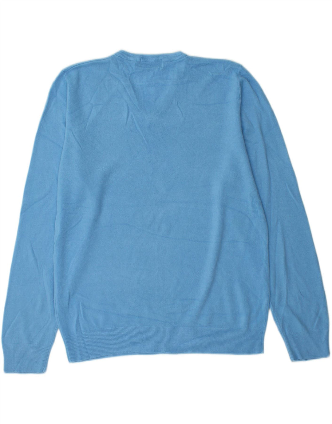 Maglione da uomo con scollo a V Marks & Spencer grande acrilico blu