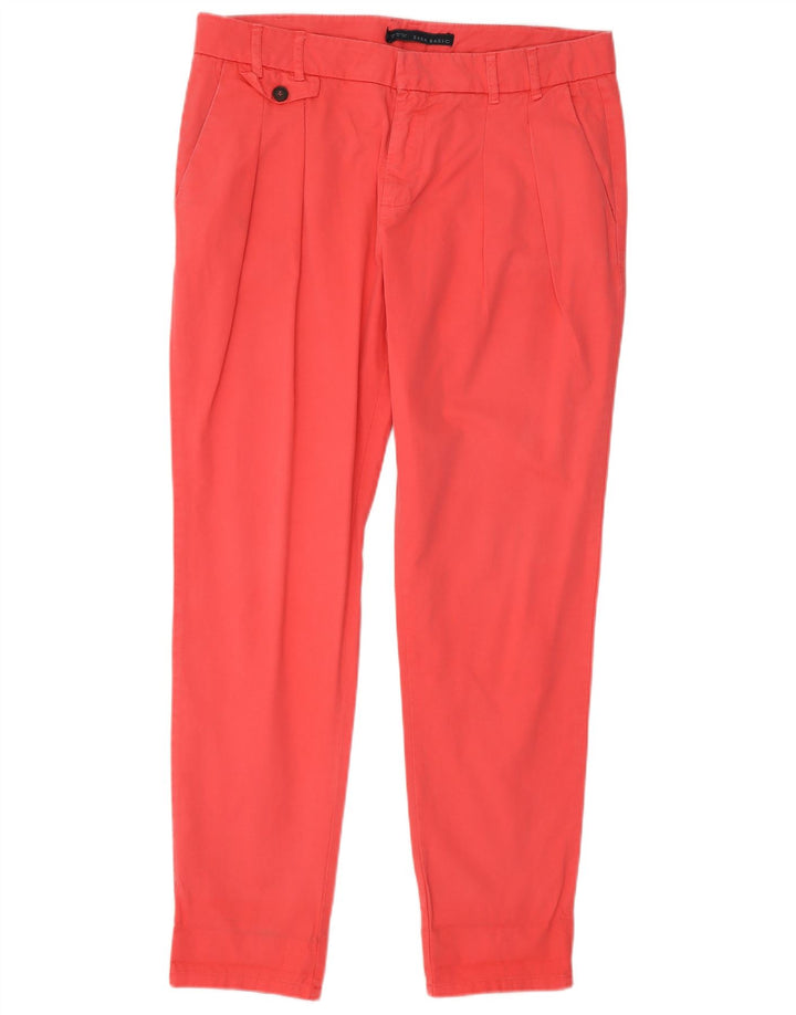 Pantaloni chino con pegging da donna Zara medi W28 L26 Rosa