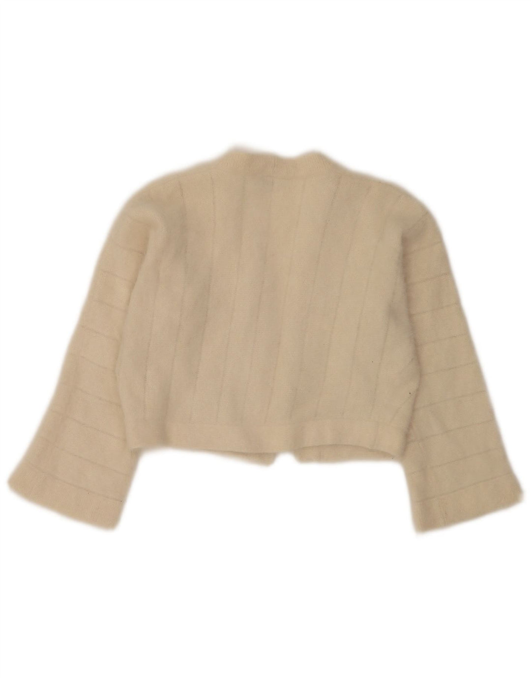 Luisa Spagnoli Maglia Bolero Aperto da Donna UK 14 Beige Medio