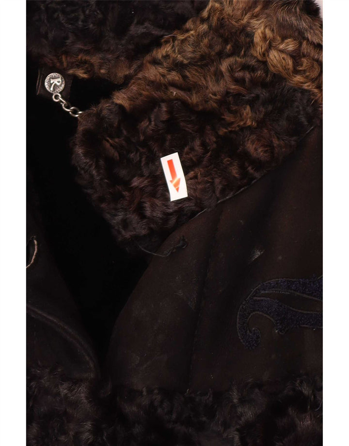 Cappotto a mantella in shearling da donna Robrik IT 44 Marrone medio