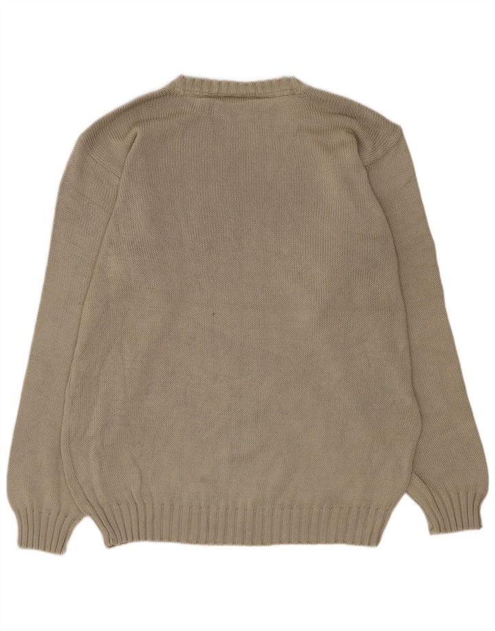 Paul & Shark Maglione girocollo da uomo in cotone beige medio