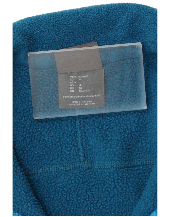JACK WOLFSKIN Mens Fleece Jacket UK 40 Medium Blue Polyester