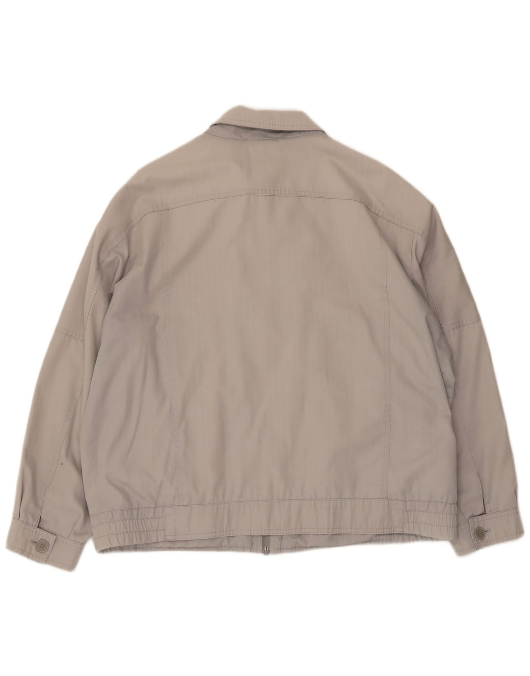Giubbotto bomber da uomo vintage UK 40 grande poliestere grigio